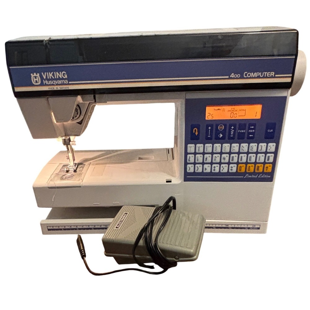 Husqvarna Viking 400‎ Computer Ltd Edition Sewing Machine Made in Sweden Manual